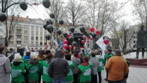 Įspūdžiai iš balandžio 28 dienos Lietuvos profesinių sąjungų organizuotos protesto akcijos